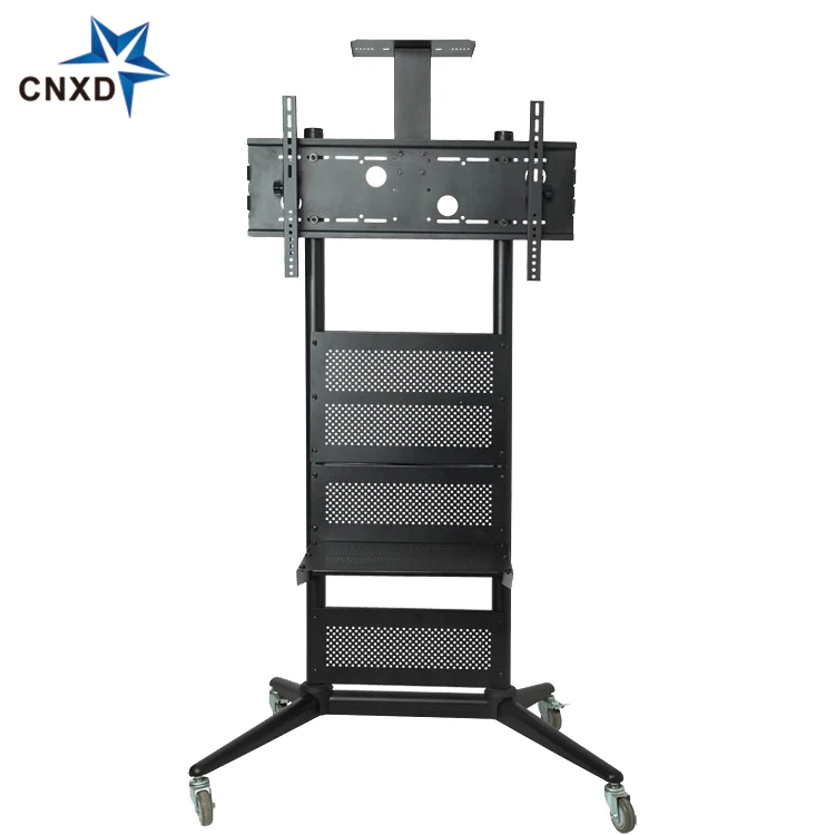 70 Inch Glass Tv Trolley Stand With Mount Tv Trolley On Wheels Tv Rack