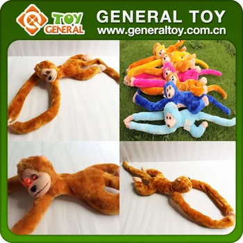 mono de peluche brazos largos