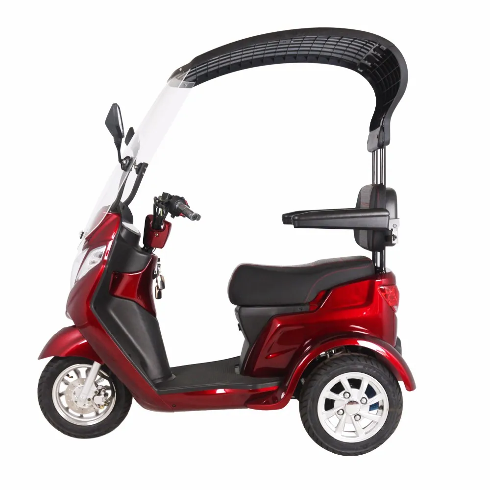 Factory Price 3 Whee Mobility Electric Scooter With Roof Seat For Adult ...