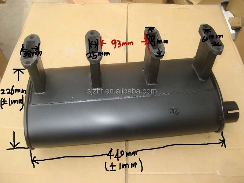 Deutz Spare Parts Diesel Engine Deutz F4l912 Muffler Silencer Exhaust