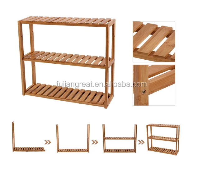 Adjustable Bamboo Rack Multifunctional Bathroom Kitchen Living Room Holder 3 Tier Utility Storage Shelf Buy Adjustable Dinding Bambu Rak Multifungsi Kamar Mandi Dapur Living Room Pemegang 3 Tier Utility Penyimpanan Rak Product On