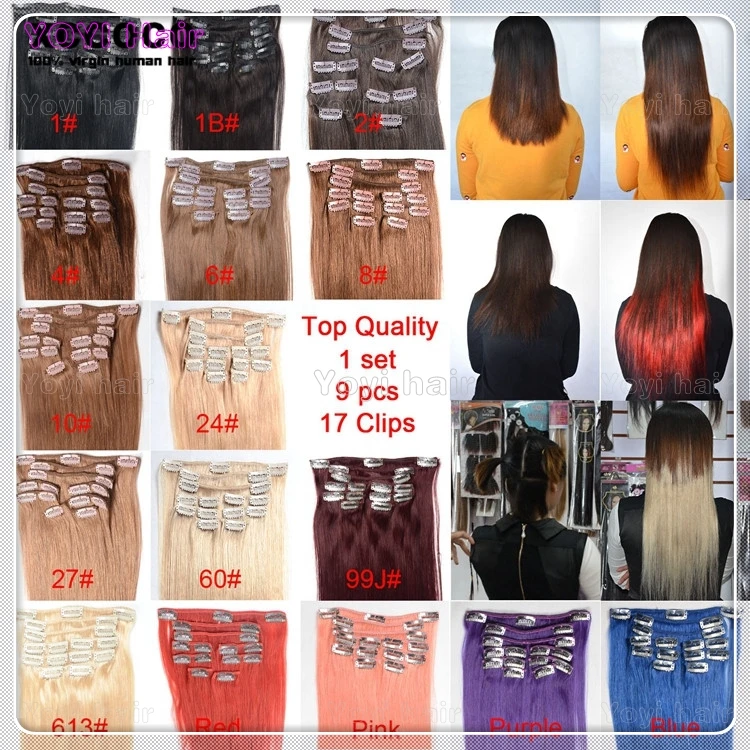 afro kinky blow out clip hair extension