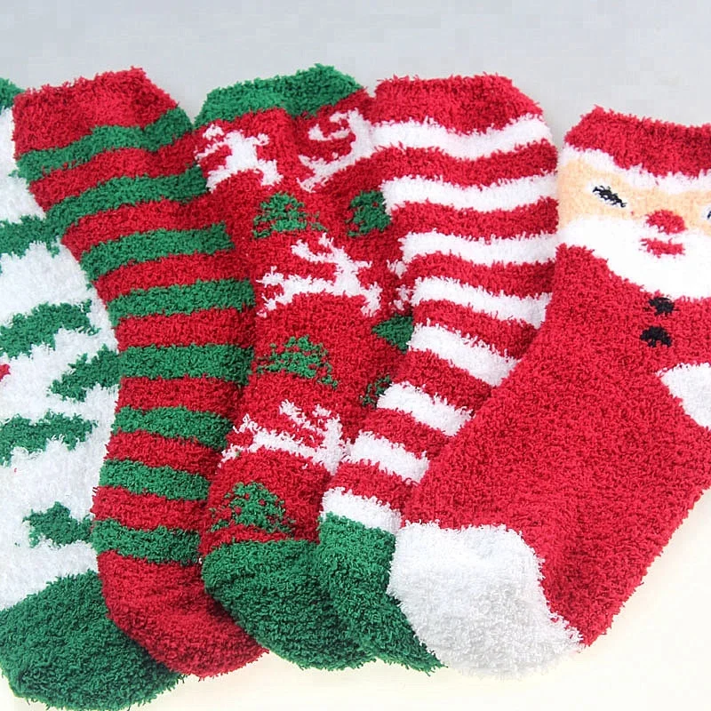 Wholesale Thermal Christmas Socks Unisex Fuzzy Christmas Socks - Buy ...