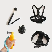 Gopro Accessories set Monopod Float Bobber Chest Belt kit For Hero 4 3 2 3 1