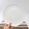 Creative fashion ceramic embossed wedding plate for serving