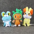 3styles Kawaii Anime Figures Collectible Froakie Fennekin Fox Chespin Plush Toys Blaze Game Soft Stuffed Gifts
