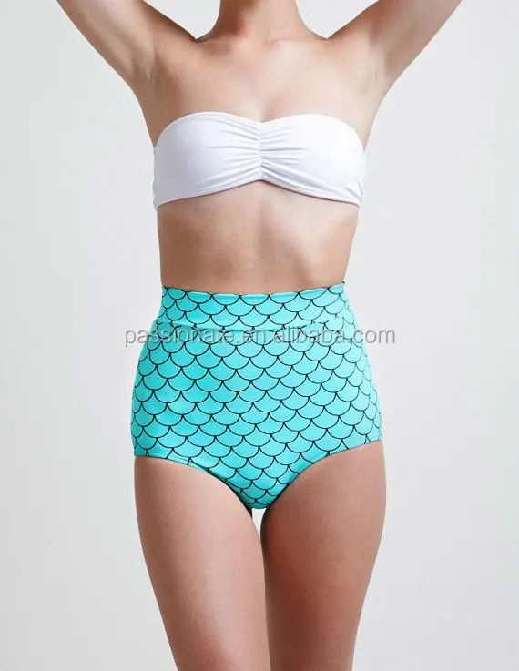 2014 Fashion Sexy High Waist Shine Swimwear Mermaid Swimsuit Buy Sexy