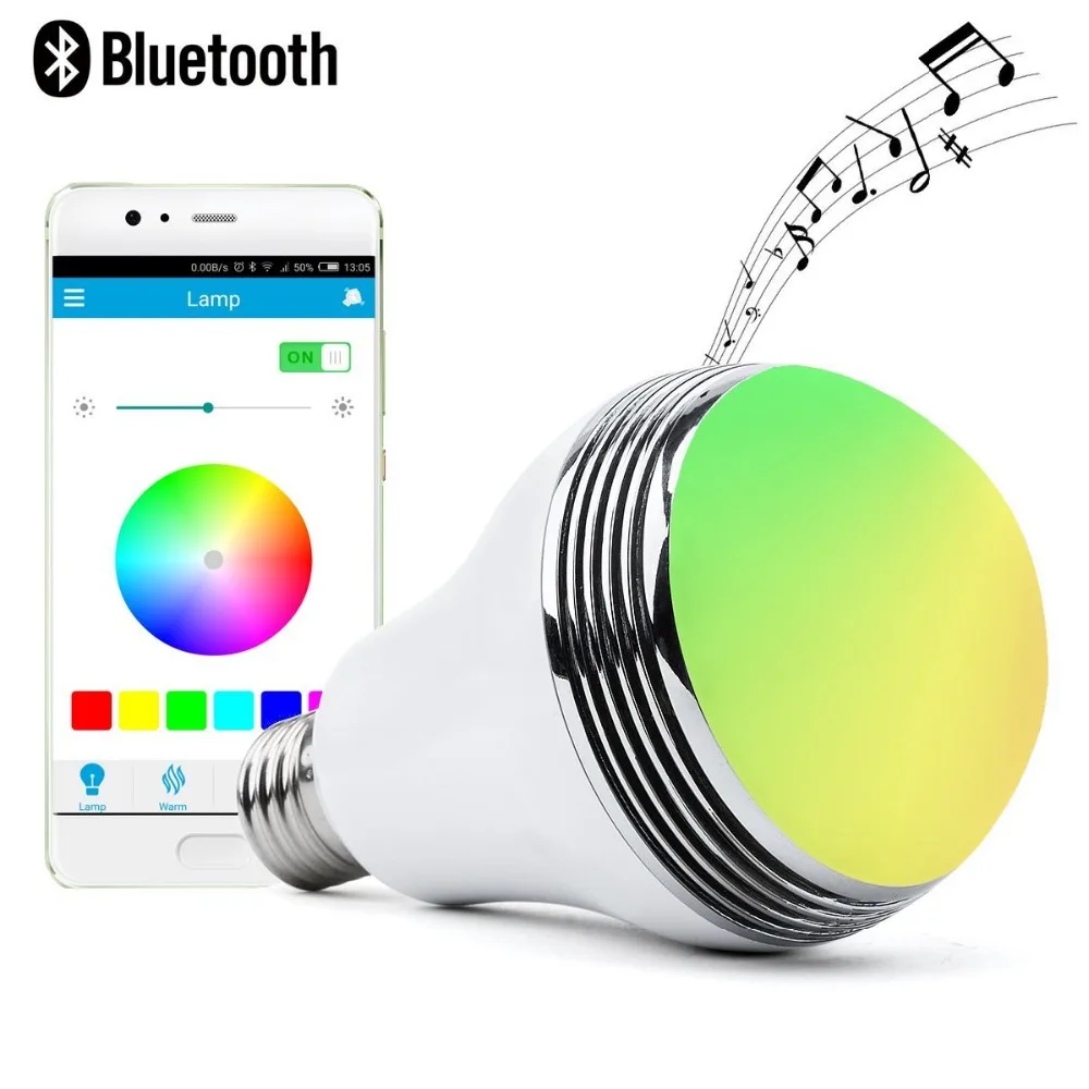 Good Quality 8W Smart APP Controlled LED Multicolor Lighting Wifi Bulb with Built-in Audio Speaker