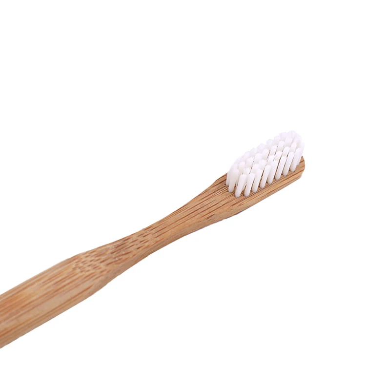Wholesale kids bamboo toothbrush round handle custom