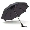 Promotional Cheap Writing brush wooden handle eye-catching high quality straight umbrella
