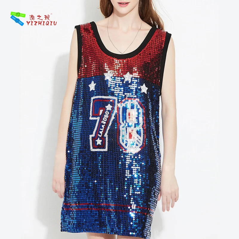Yizhiqiu Women Clothing Custom Sports Sequin Jersey Basketball Buy