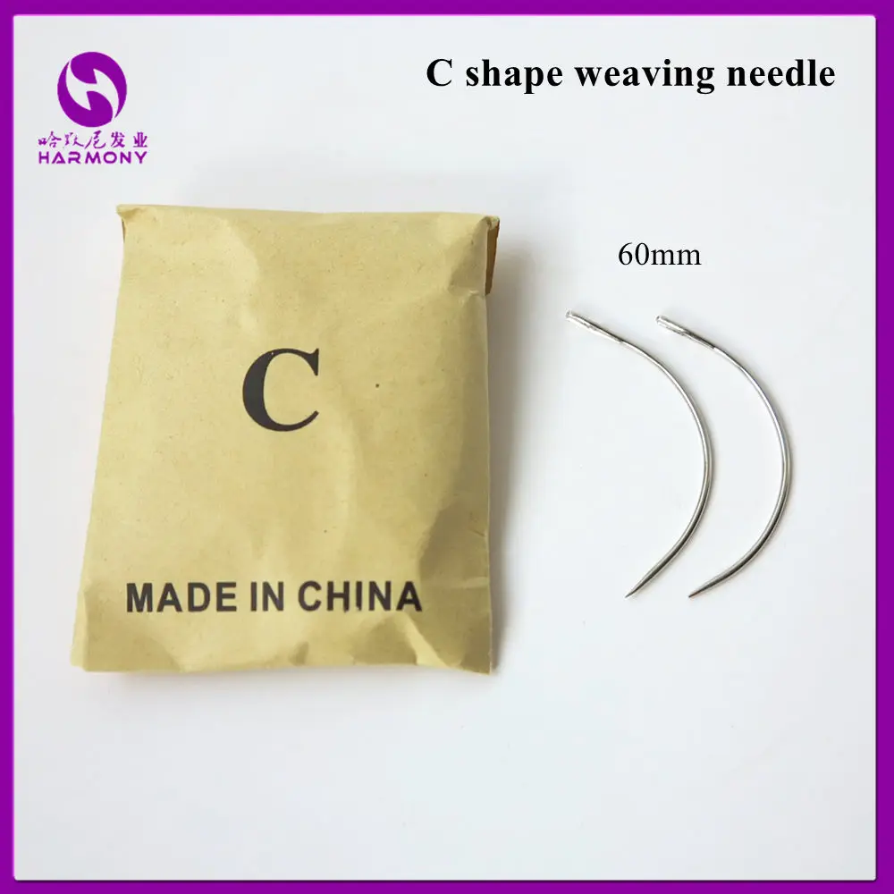 Curved Needle C Shape Needles Sewing Needles For Hair Extension