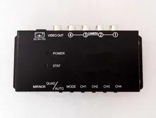 IR control 4 Cameras Video Control Car Cameras Image Switch Combiner Box for Right view Left view Front Rear Parking Camera box