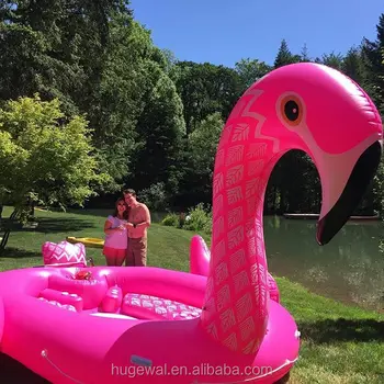 giant inflatable pink flamingo