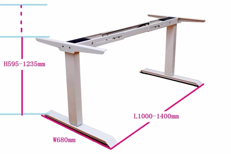 High Quality Double Dynamo Cast Iron Electric Table Base Sit Stand