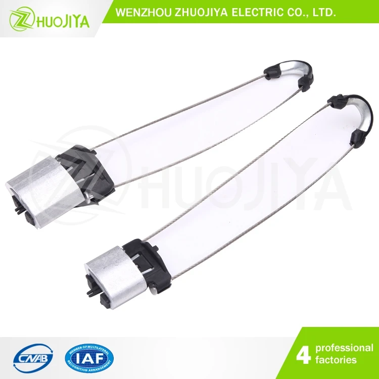Electric Wire Accessories Adjustable Plastic Body Cable Dead End Tension Anchoring Clamp For Fiber Cable
