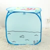 polyester fish printing cubic foldable laundry basket collapsible pop up hamper clothes organizer