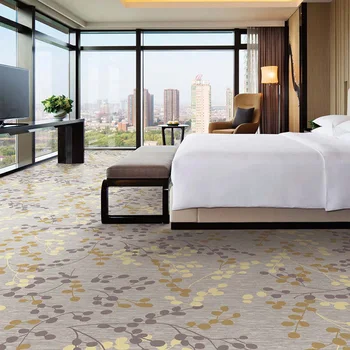 100%nylon Custom Wall To Wall Printed Carpet For Hotel Stock ...