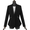 Latest ladies black office suit blazer uniform designs styles for women