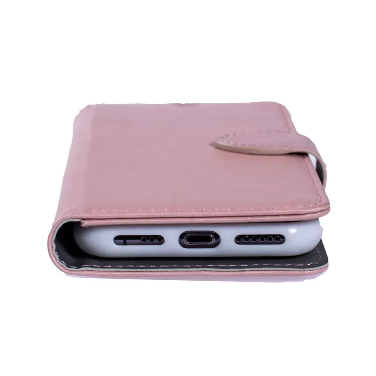 China Manufacturer 2 in 1 Detachable Magnetic Luxury Leather Wallet Mobile Phone Flip Case For iPhone X XS XR Max