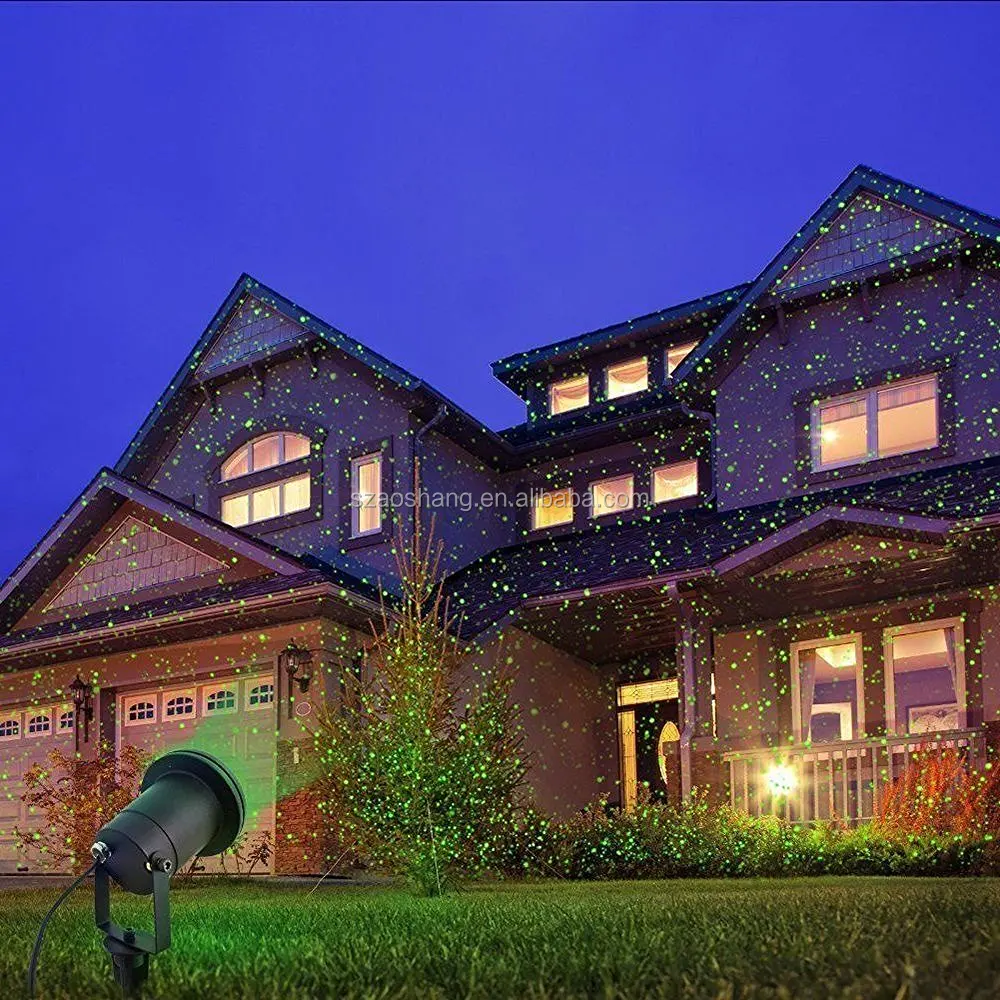 2016 Étoiles En Plein Air décoratif de noël lumières laser projecteur étoiles solaire