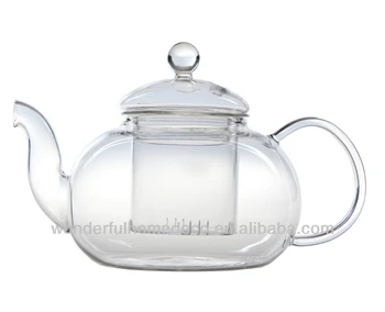 clear glass kettle