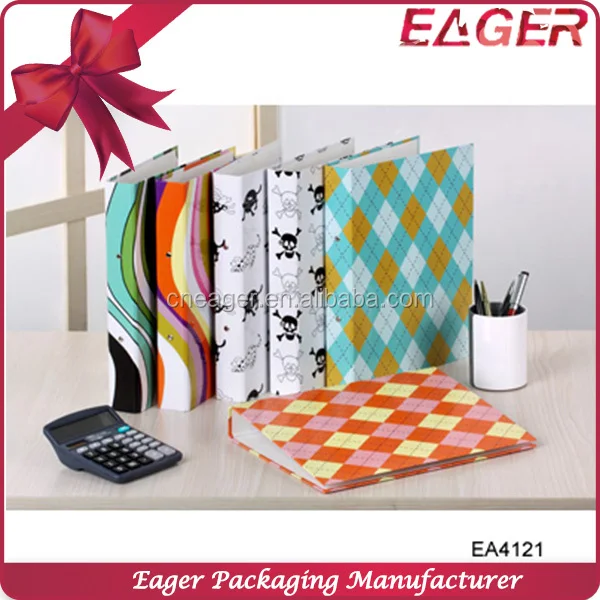 Handmade Paper File Folder,Decorative Hard Cover File Folder,A4 Size