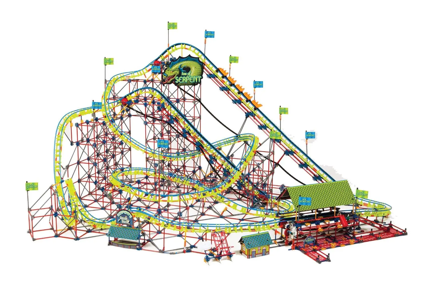 knex double doom roller coaster