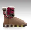 HC-563 2016 new led light up snow boots for kids