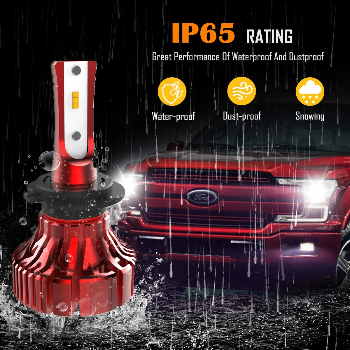I8 Fanless Mini LED Headlight