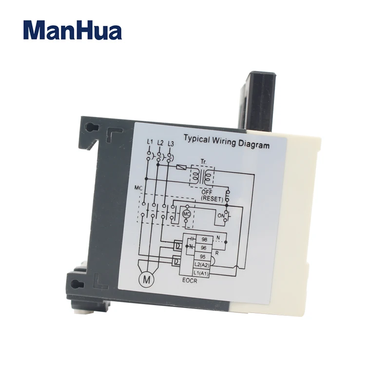 
ManhuEOCR-SS 5-30A Overload Phase Independently Adjustable Starting Trip Delay Electronic Overload Relay 