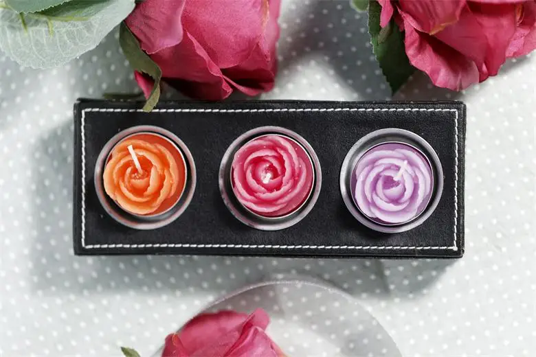 Flower Shape Table Decoration Scented Hand Made tealight candle