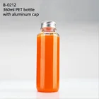 360 ミリリットル 12 オンス食品グレード使い捨てクリアプラスチック pet 空ドリンク水飲料ラウンドアルミキャップジュース包装