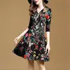 Online Shopping The Actual Pictures Of Latest Gowns Designs Sexy Midi Dress Stock Hot Sale Floral Prints Women Dress m12
