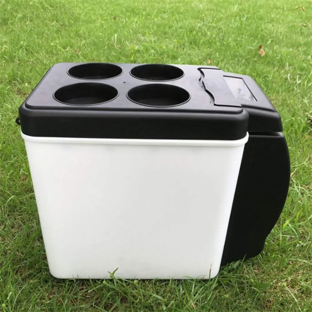 SL&BX Mini kühlteil, Car refrigerator mini fridge car 6l12v black portable retro -fit bedroom,Office or dorm and outdoor-black 25x30x16.5cm(10x12x6inch)