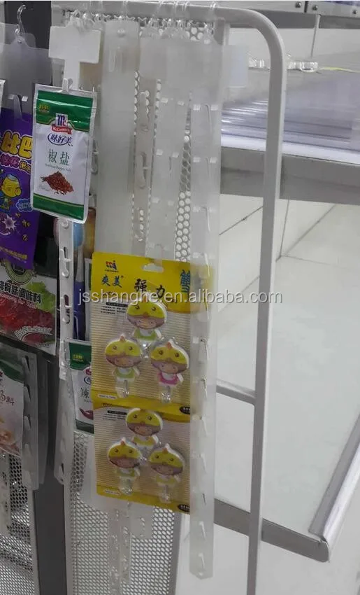 Retail Plastic Hanging Display Strips For Supermarket Hang Strip For ...