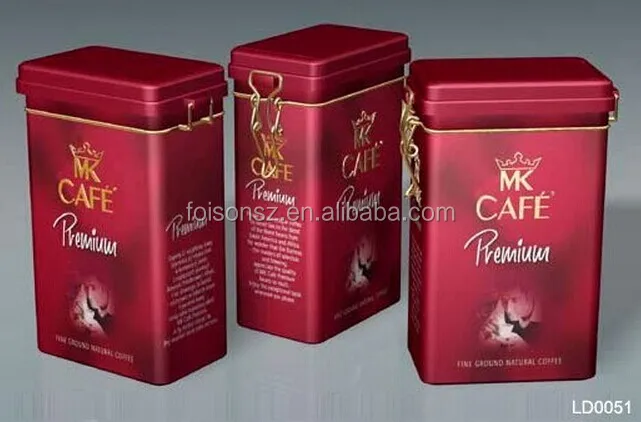 High End Special Design Rectangular Coffee Metal Tea Tin High End Special Design Rectangular Coffee Metal Tea Tin Box