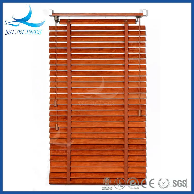 Wood venetian blinds