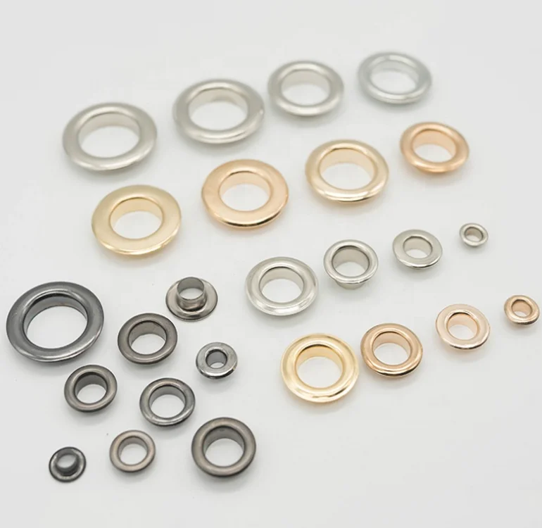  1000set Silver/antique brass/gold/gun metal Eyelets with Washers for Banners Leather Craft Shoes grommet ori-width=