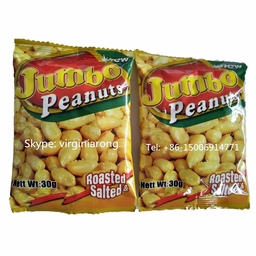 Sell Salted Roasted Peanut With Small Plastic Bag15g 18g 25g 30g Buy Roasted Peanut Salted 