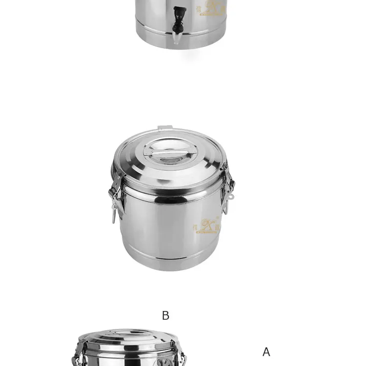 Stainless steel milk tea pail barrel FT-02207