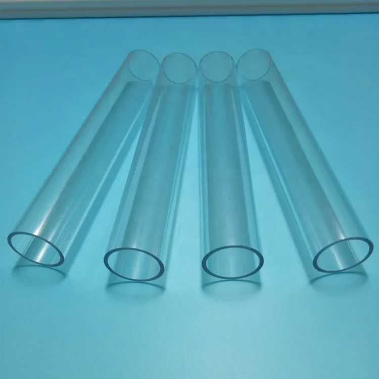 Extruido blanco lechoso tubo de acrílico 100mm claro grande tubo acrílico plexiglás tubo pmma de
