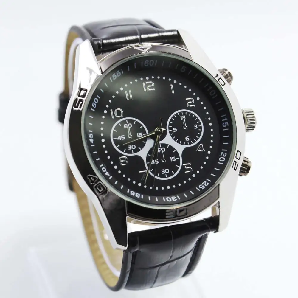 Fashion Cool Men Watch Stainless Steel Leather Watch Buy Cnc Watch