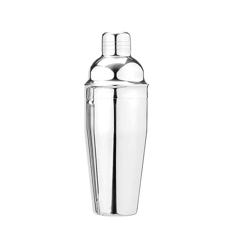 750ml Silver Martini Cocktail Shaker Bartender Stainless Steel Cocktail