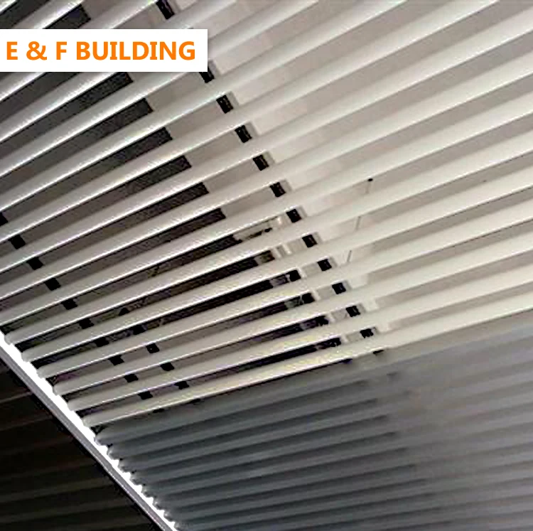 100 6 Pieces Aluminum Slat Baffle Suspended Ceiling Residential