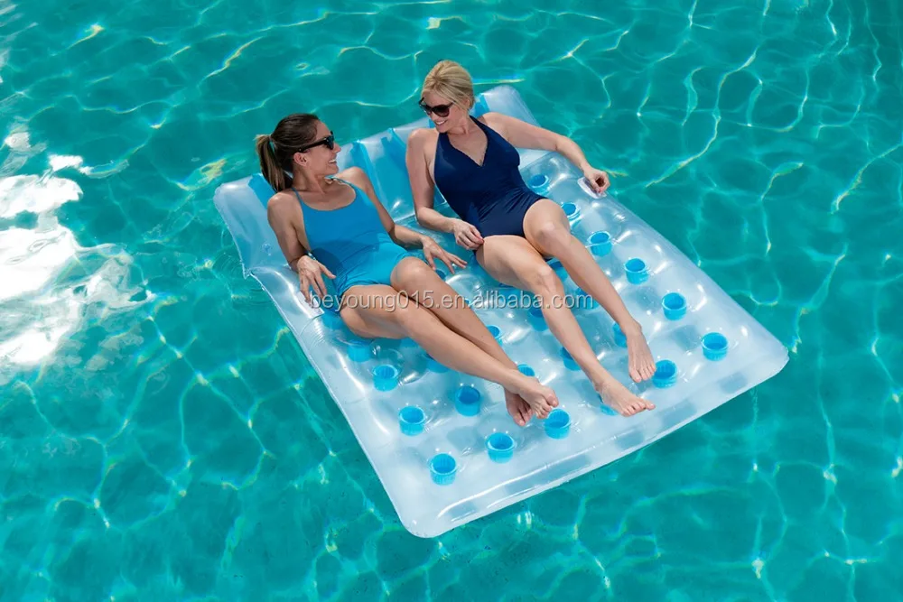 Piscina hinchable de playa almohada con cámaras de 3 colores diferentes-nuevo