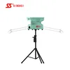 Portable outdoor court T2 green color drop tennis ball test machine with wheels
