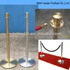 Traditional Stanchion Satin gold crowd control stands for trade show booth