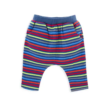 2017 Elastic Colorful Striped Boys Pants 100% Cotton 2-5 Years Children ...