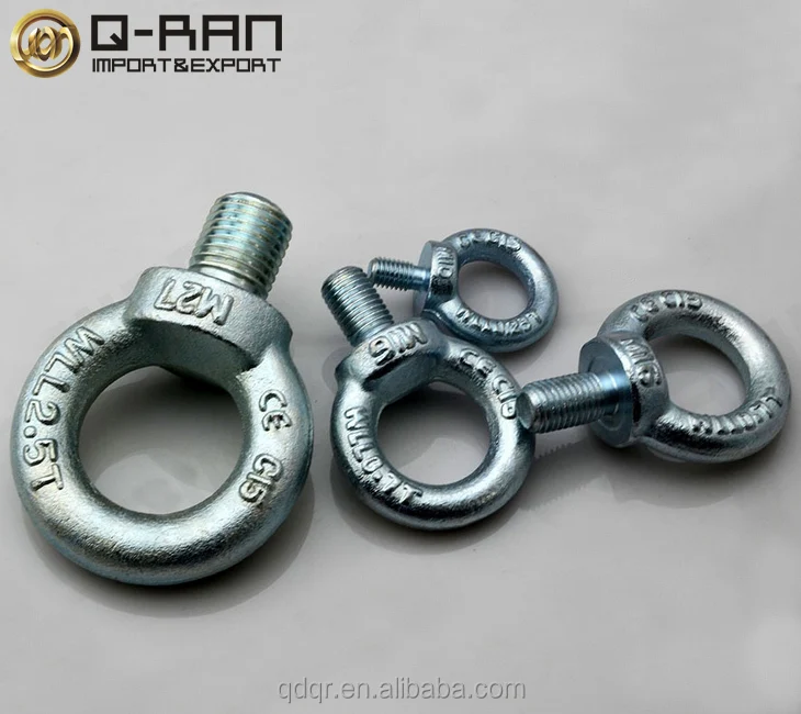 Rigging Factory Galvanised Din580 Wire Eye Bolt,Eyelet Bolts Buy Wire